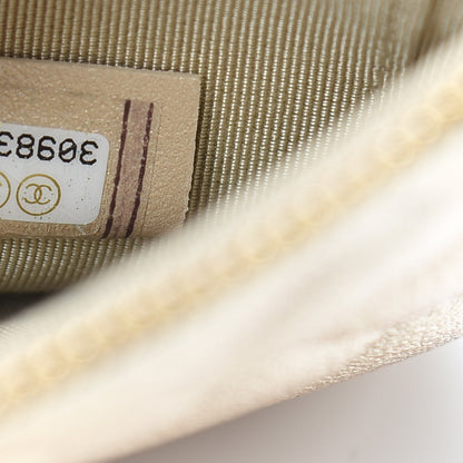 Chanel Metallic Lambskin Quilted Cosmetic Pouch Gold 7 of 10