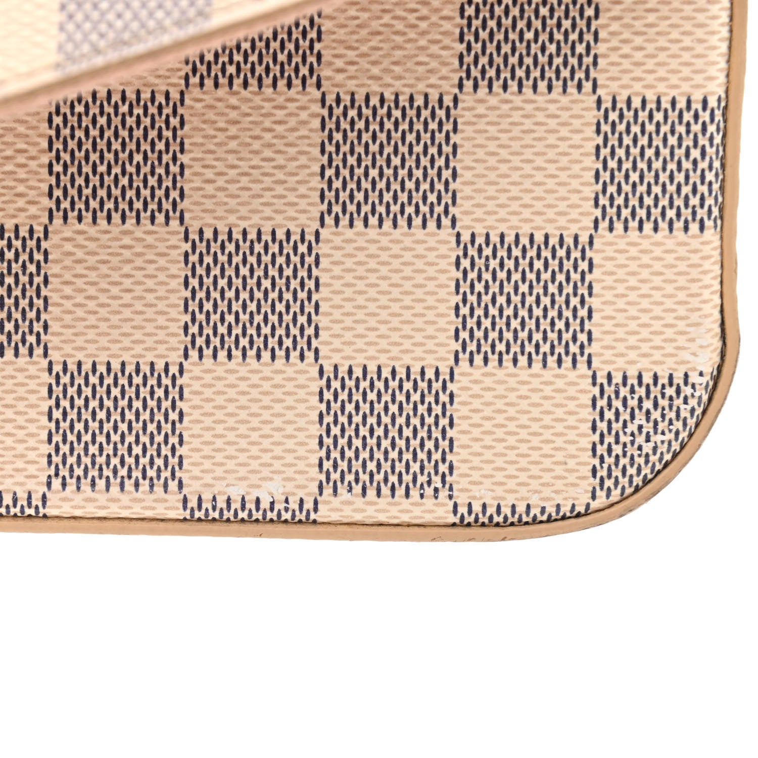 Louis Vuitton Damier Azur Pochette Felicie Chain Wallet Rose Ballerine 15 of 15