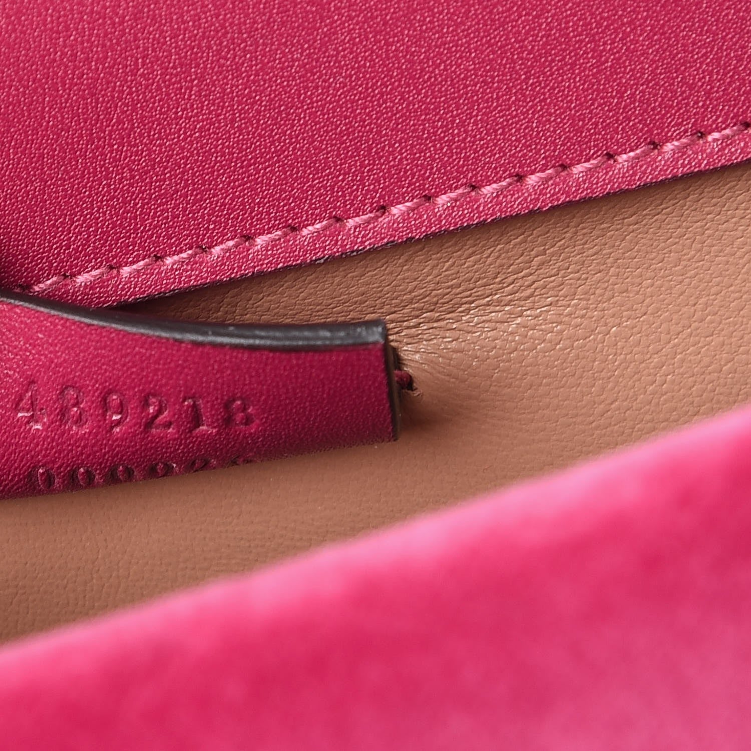 Gucci Velvet Crystal Mini Bee Broadway Shoulder Bag Light Raspberry Rose 8 of 9