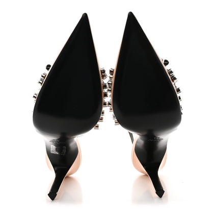 Gucci Vernice Crystal Embellished Guinevere Slingback Pumps 38 Rose Dust 6 of 10