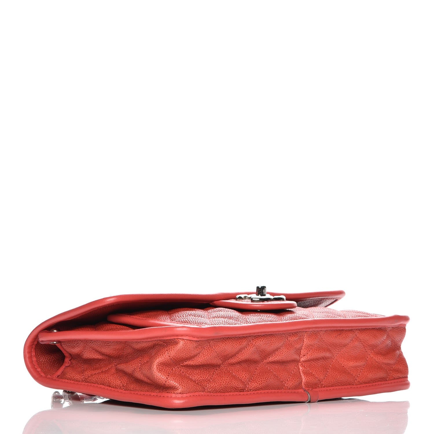 Chanel Caviar Quilted Medium French Riviera Flap Red 4 of 8