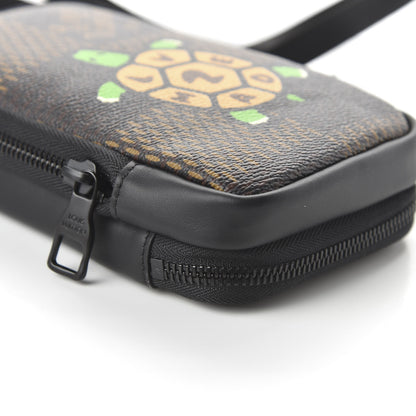 Louis Vuitton X NIGO Giant Damier Ebene Tortoise Double Phone Pouch 5 of 9