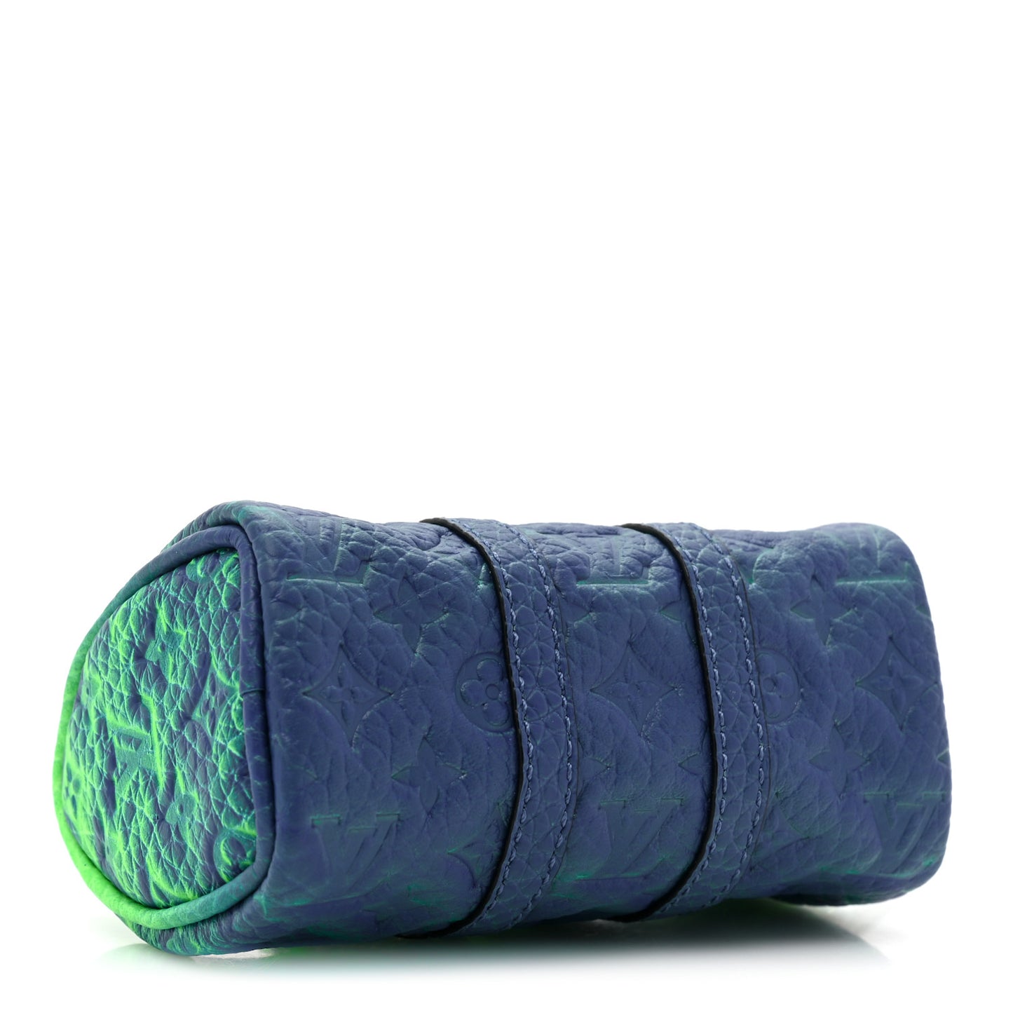 Taurillon Illusion Mini Keepall Earphones Pouch Bleu Vert