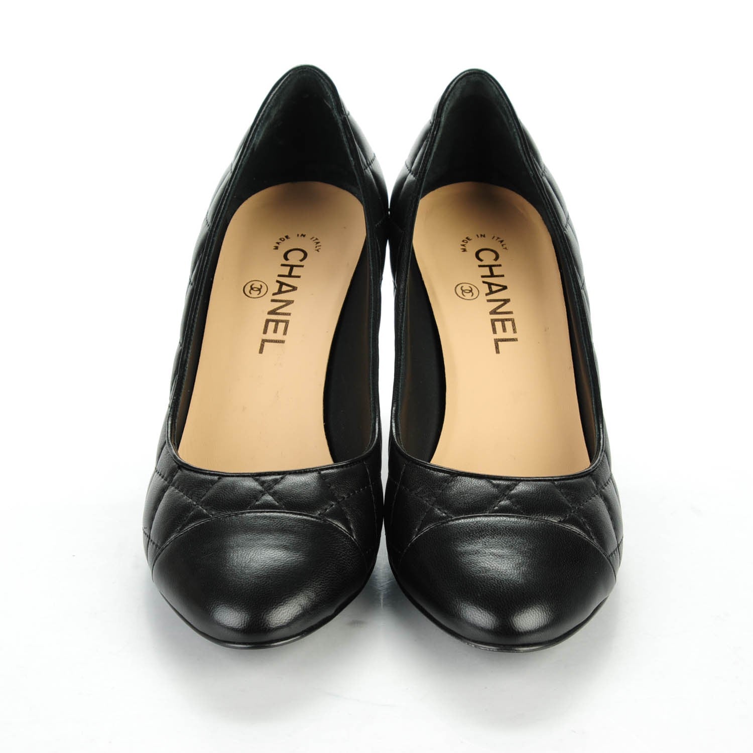 Chanel Lambskin Quilted Pumps 39 Black 2 of 10