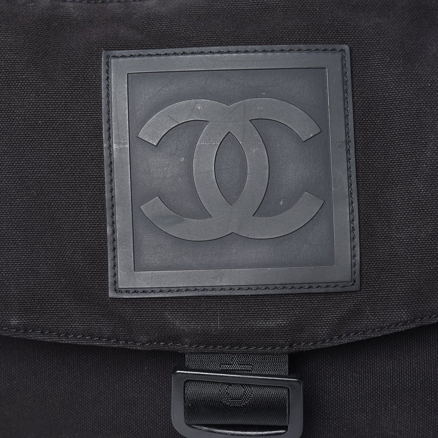 Canvas Nylon Sport Messenger Black