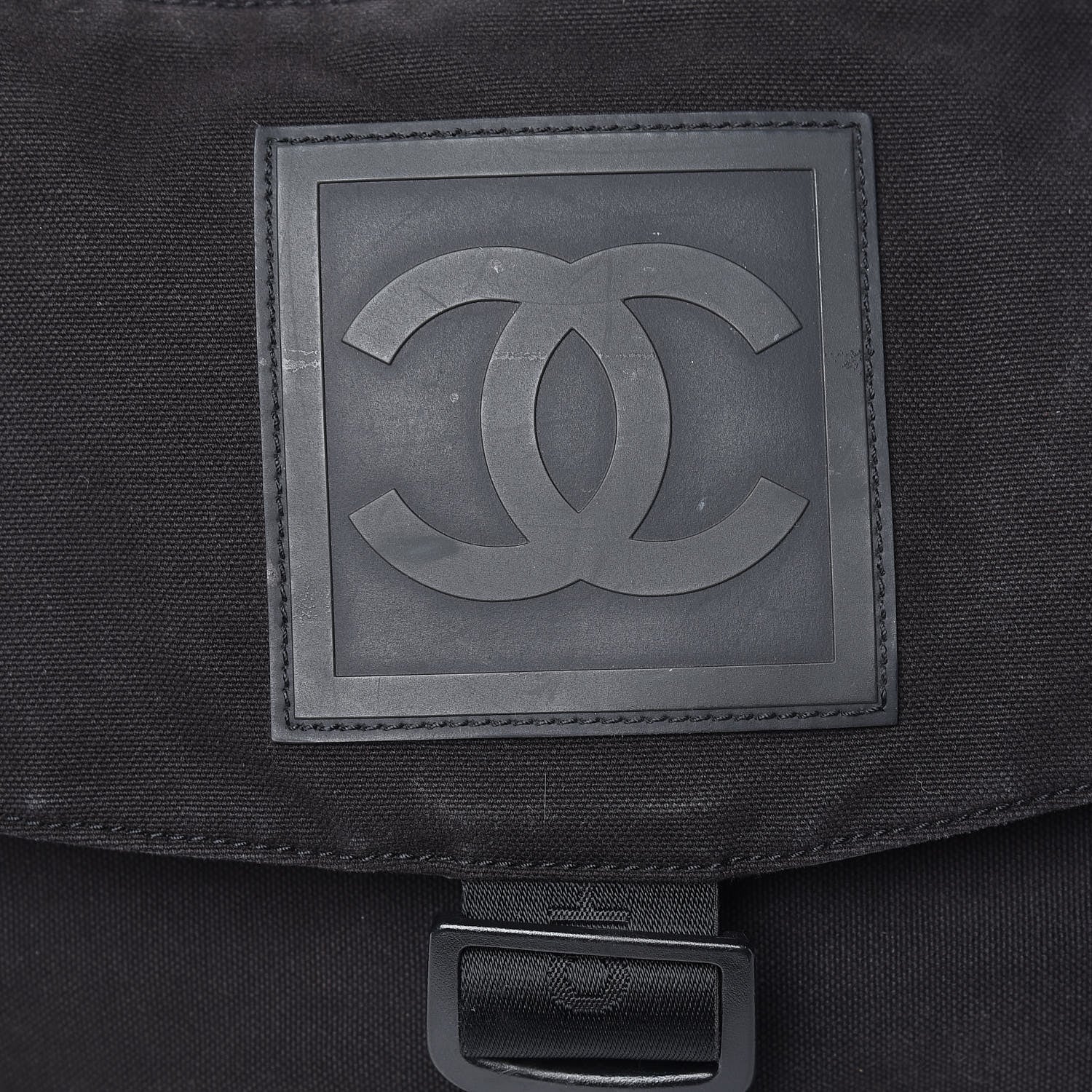 Chanel Canvas Nylon Sport Messenger Black 9 of 17