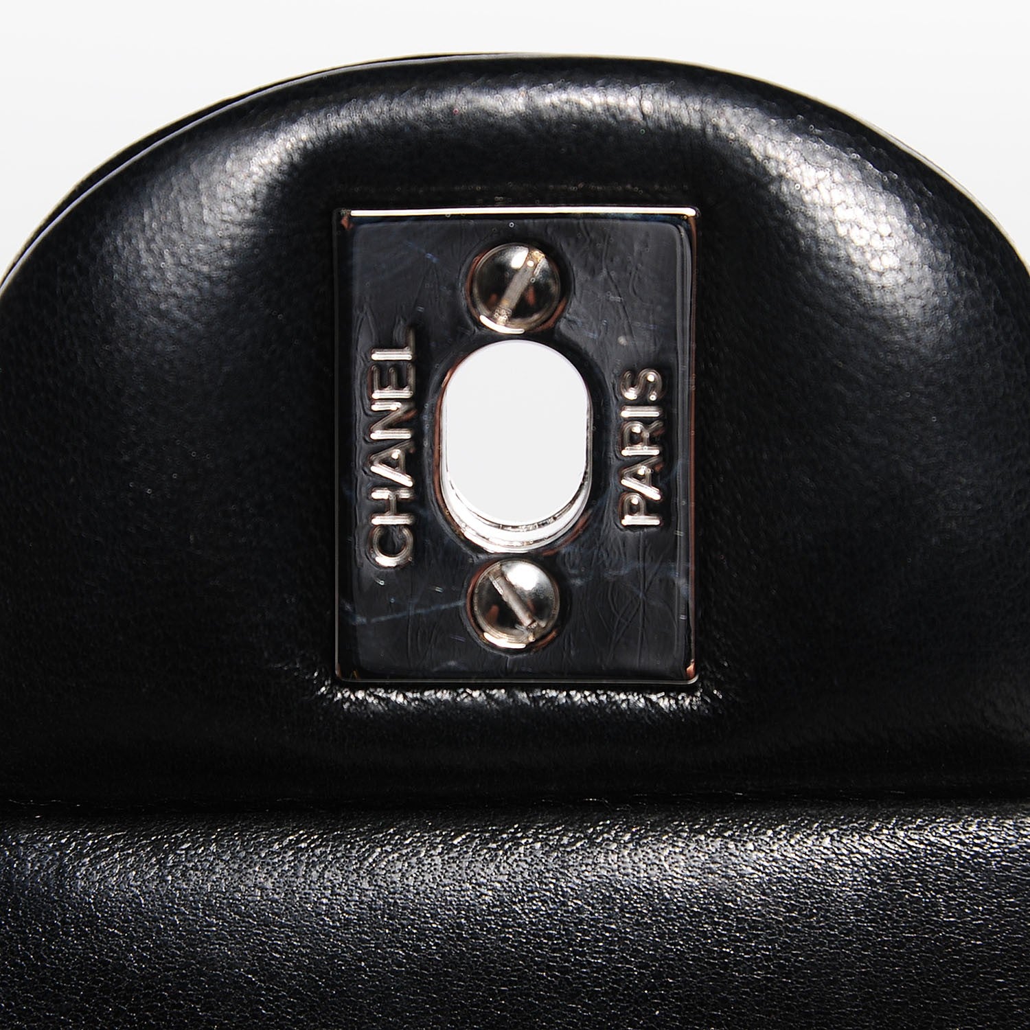 Chanel Lambskin Quilted Medium Double Flap Black 6 of 9