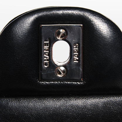 Chanel Lambskin Quilted Medium Double Flap Black 6 of 9