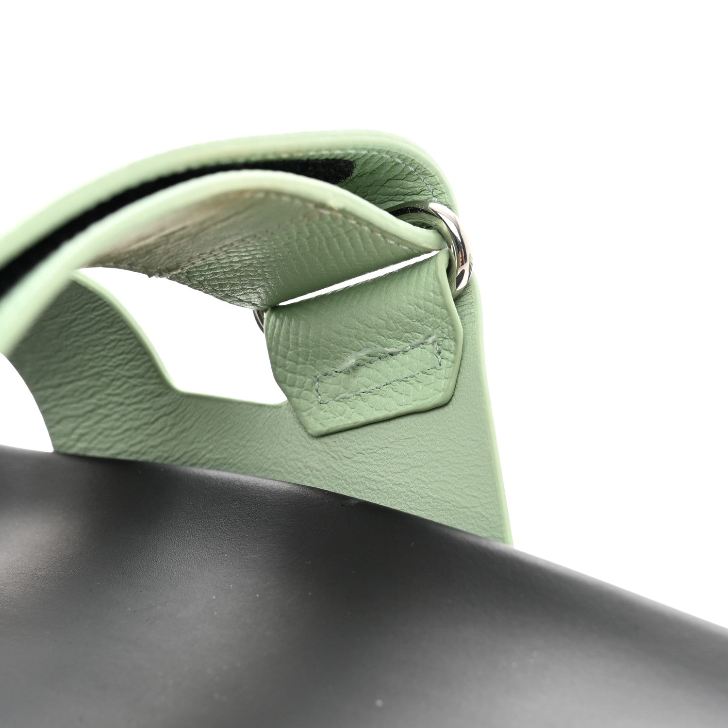 Hermes Epsom Womens Chypre Sandals 39 Vert Jade 9 of 10