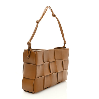 Bottega Veneta Calfskin Maxi Intrecciato Cassette Pouch On Strap Camel 3 of 8