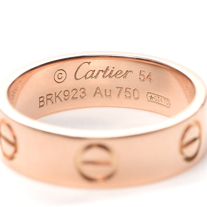 Cartier 18K Pink Gold 5.5mm LOVE Ring 54 6.75 4 of 4