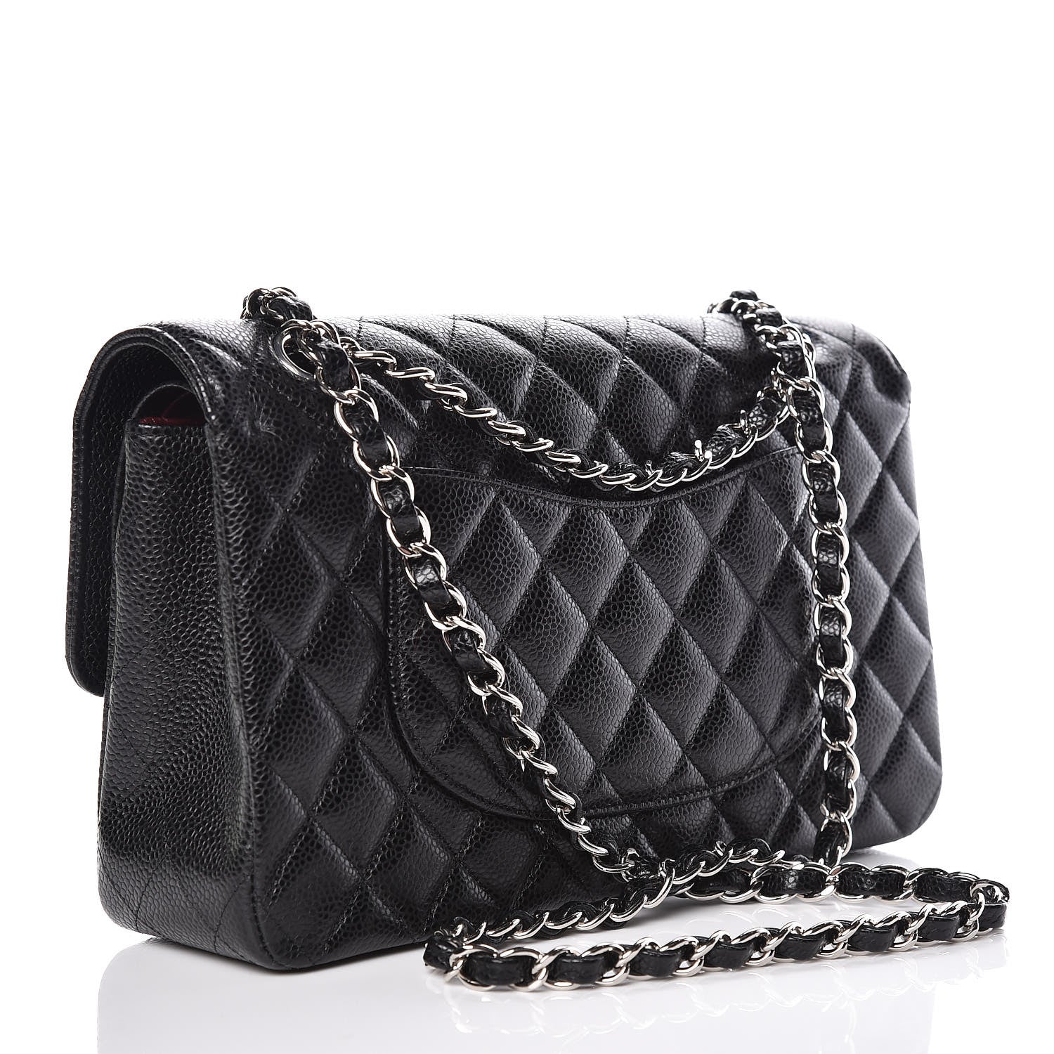 Chanel Caviar Quilted Medium Double Flap Black 3 of 10