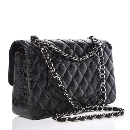 Chanel Caviar Quilted Medium Double Flap Black 3 of 10