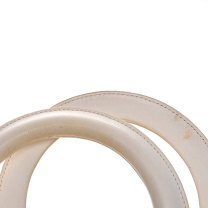 Christian Dior Laced Calfskin Medium Lady Dior Off White 7 of 12