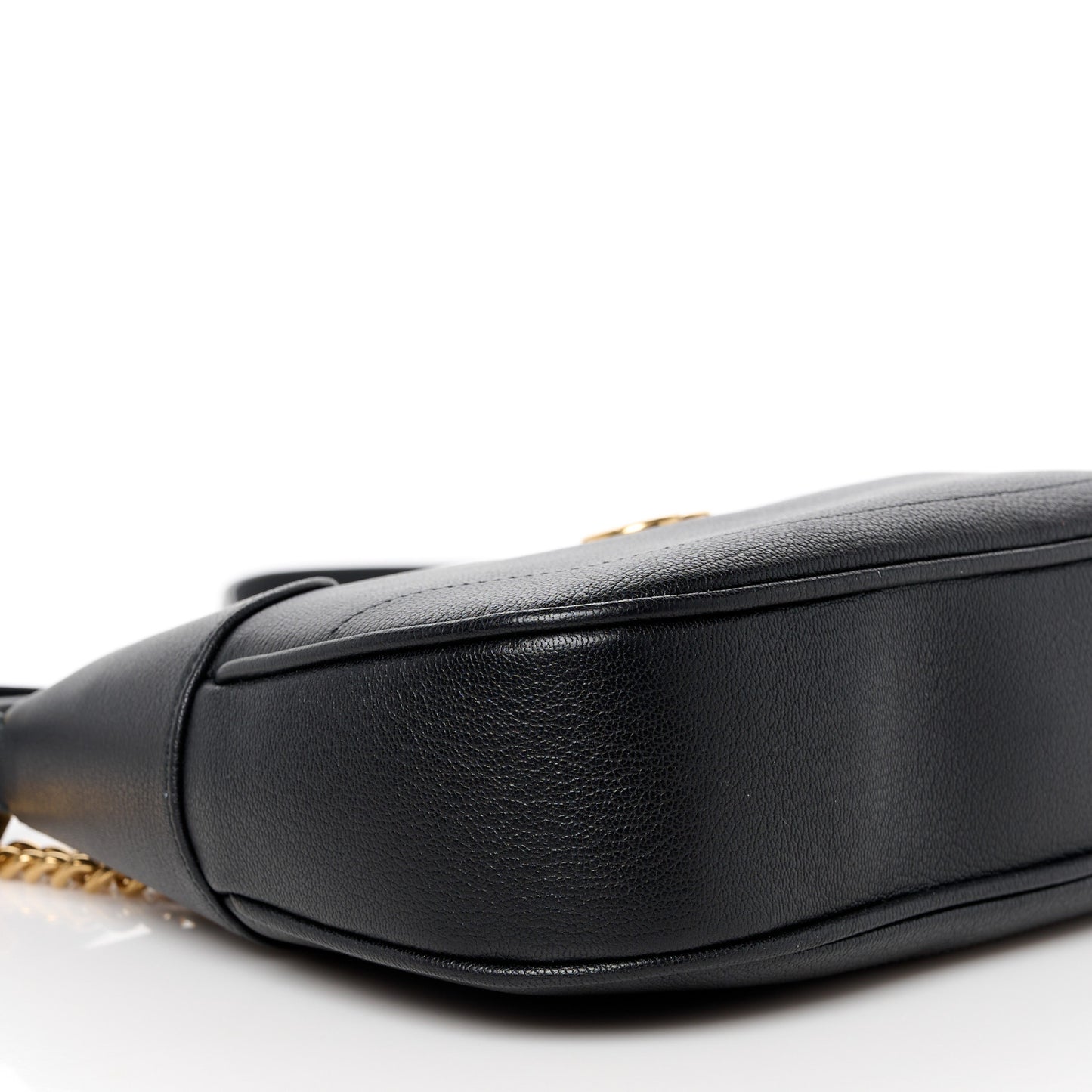 Goatskin Small Aphrodite Shoulder Bag Black