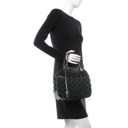 Louis Vuitton Monogram Suede Tuffetage Deauville Cube Gris 2 of 13