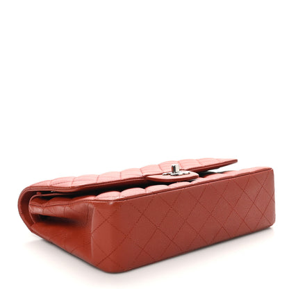 Chanel Caviar Quilted Medium Double Flap Dark Red 4 of 10