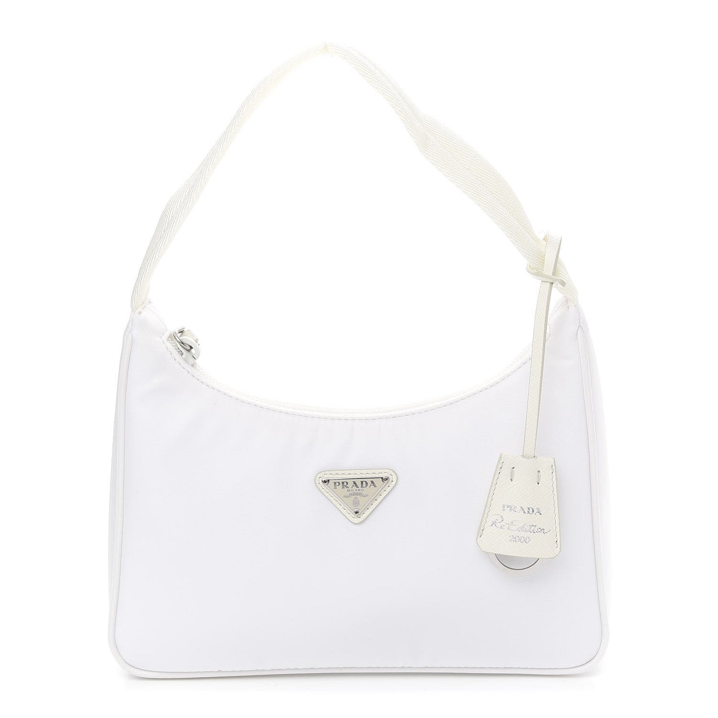 Tessuto Nylon Mini Re-Edition 2000 Bag White