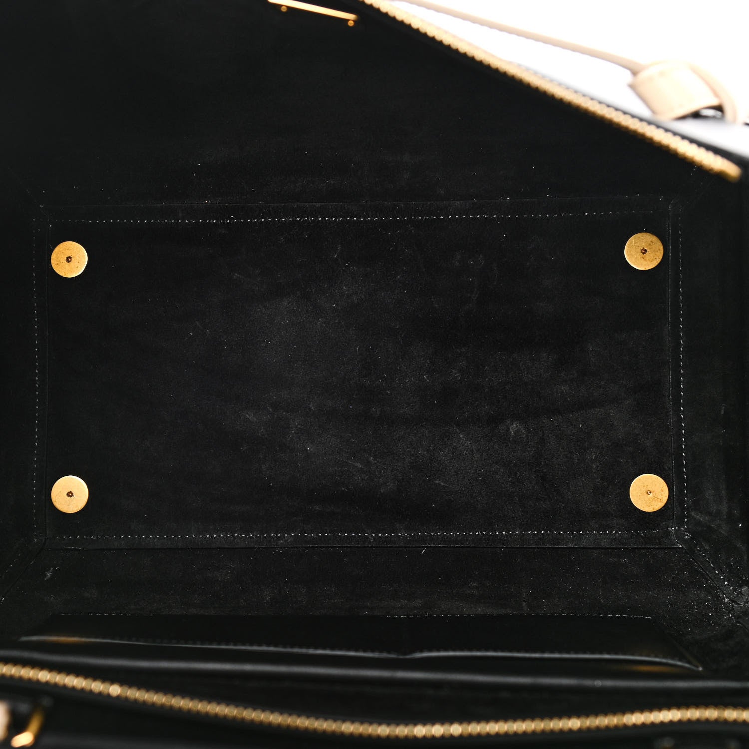 Celine Smooth Calfskin Small Bi-Color Belt Bag Black Cream 4 of 17