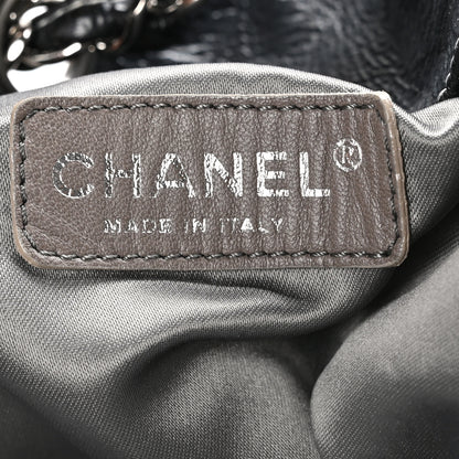 Chanel Vinyl Quilted Melrose Degrade Tote Black 6 of 10