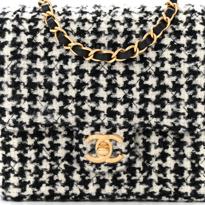 Chanel Tweed Houndstooth Quilted Mini Square Flap 8 of 11