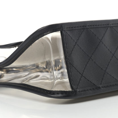 Chanel Lambskin PVC Sand By The Sea Flap With Pearl Strap Black 8 of 9