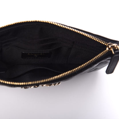 Chanel Caviar Quilted Small French New Wave CC Pouch Black 6 of 11