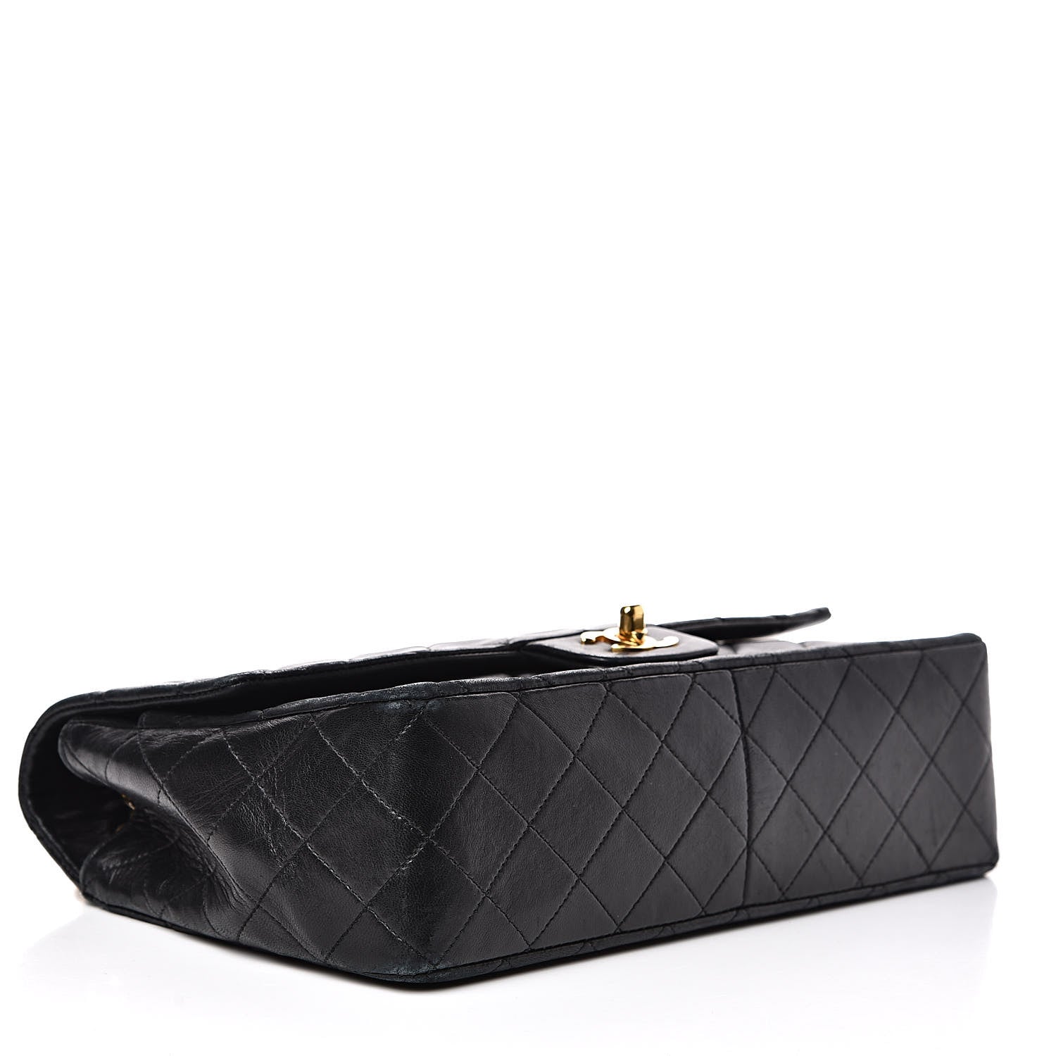 Chanel Lambskin Quilted Medium Single Flap Black 4 of 16