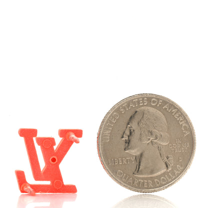 Louis Vuitton Virgil Abloh LV Initial Pin Orange 2 of 3
