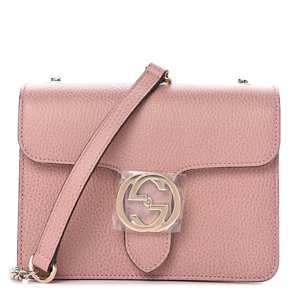 Gucci Dollar Calfskin Small Interlocking G Shoulder Bag Soft Pink 1 of 11