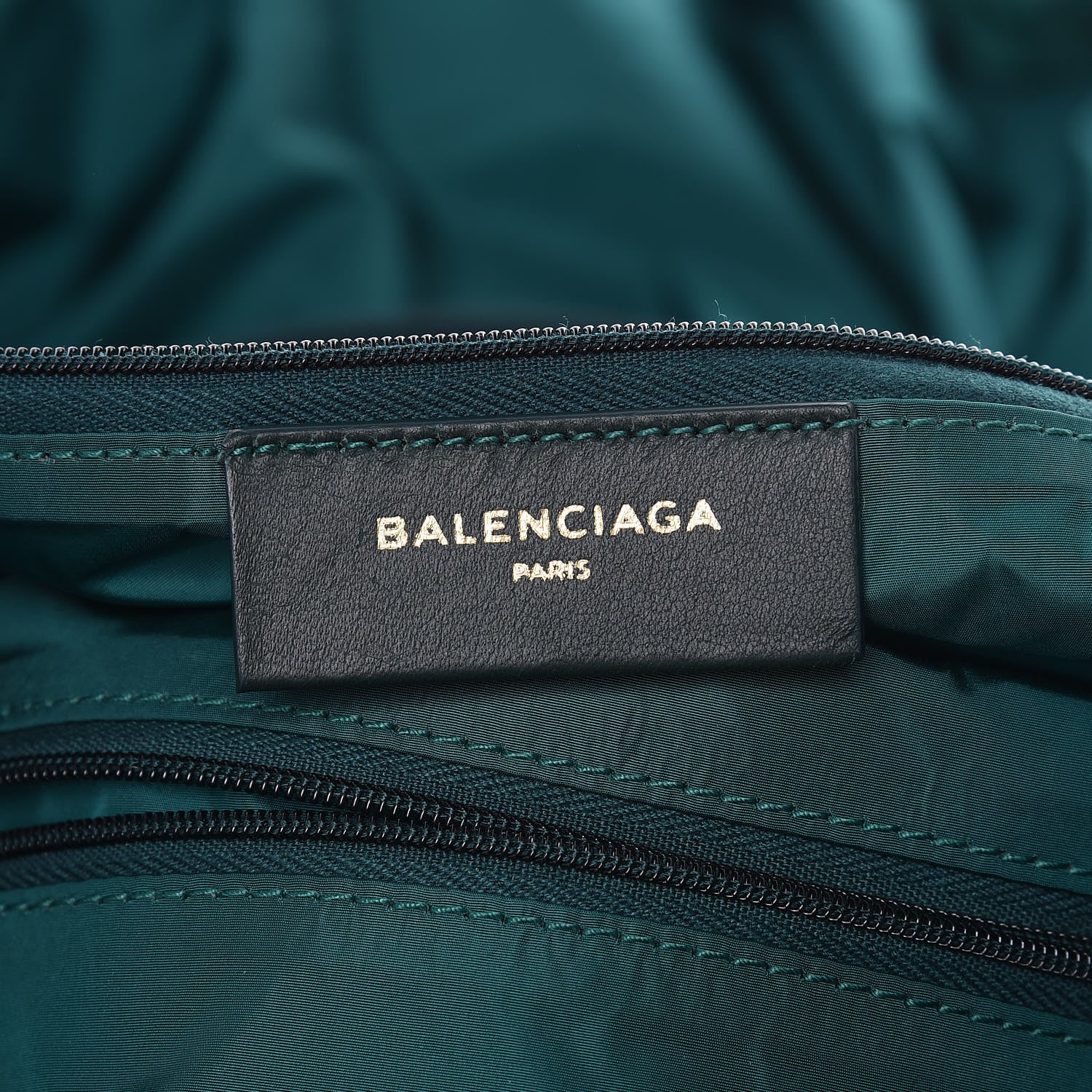 Balenciaga Textured Sport Nylon Logo Embroidered S Wheel Gym Bag Vert Emeraude 6 of 7