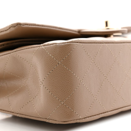 Chanel Caviar Quilted Medium Double Flap Beige 9 of 12