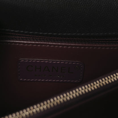 Chanel Caviar Quilted Small Coco Handle Flap Black 6 of 10