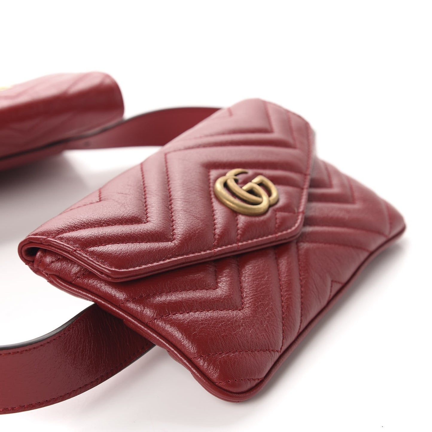 Azalea Calfskin Matelasse GG Marmont Multi Belt Bag 85 34 Romantic Cerise