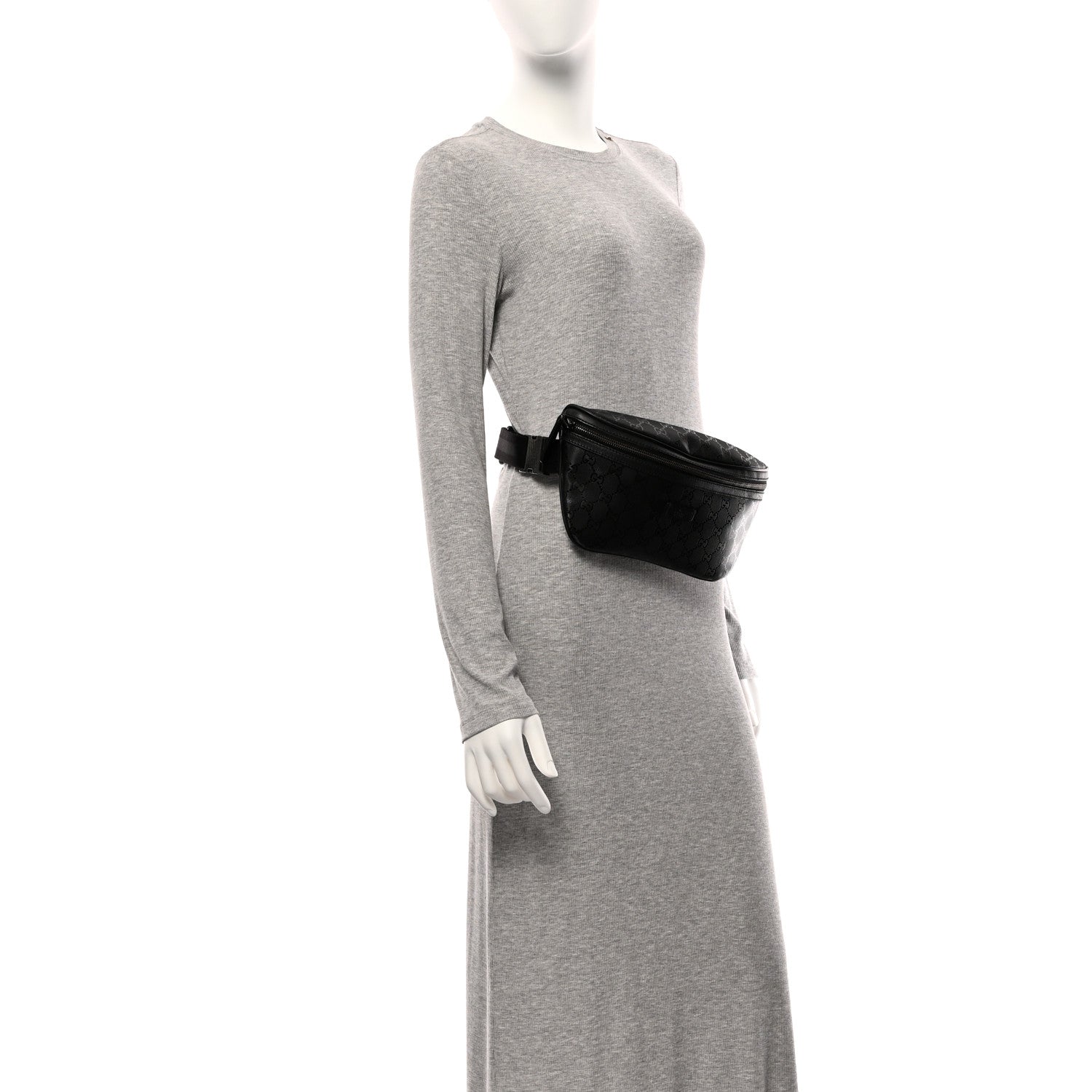 Gucci Imprime Monogram Belt Bag Black 2 of 10