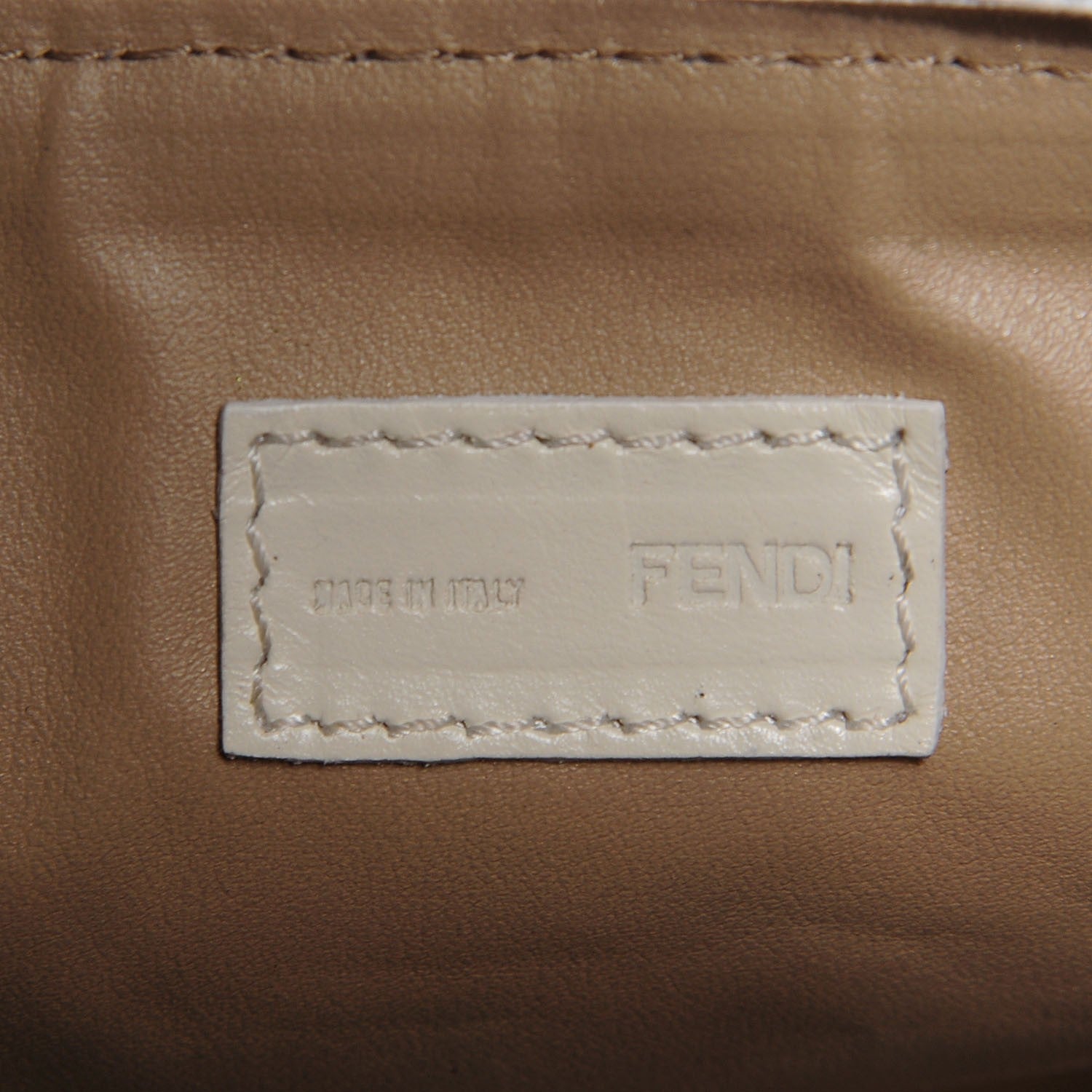 Fendi Zucchino Spalmati FF Multicolor Cosmetic Pouch White Multicolor 6 of 9
