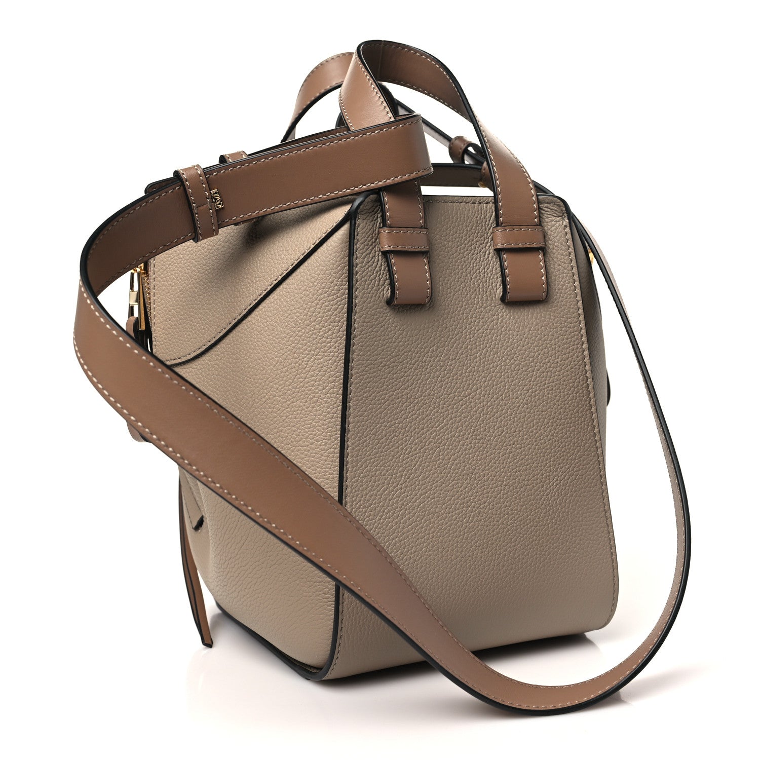 Loewe Soft Grained Calfskin Compact Hammock Shoulder Bag Sand 3 of 10