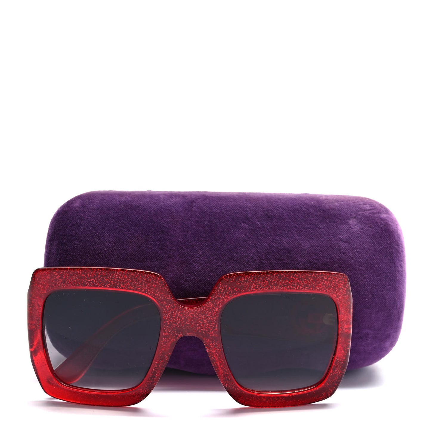 Square Web Frame GG0178S Sunglasses Red