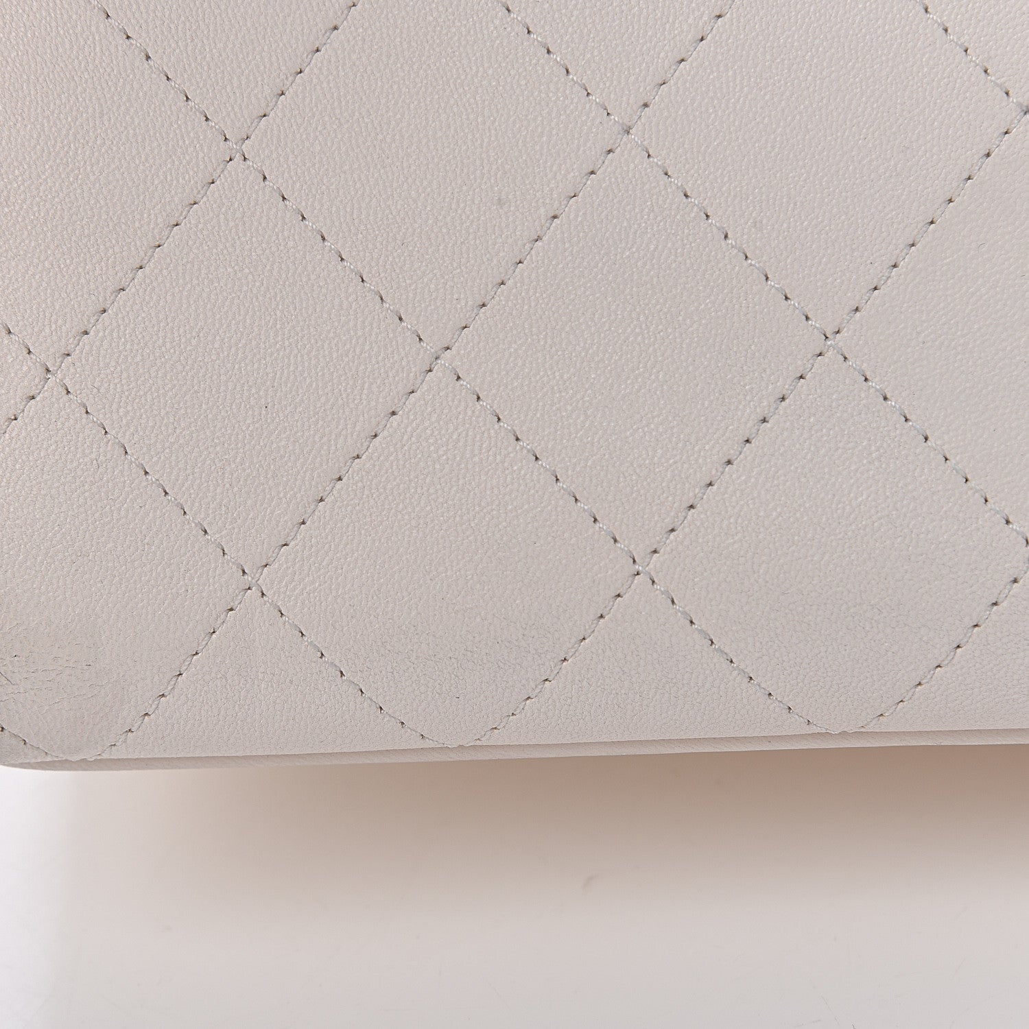 Chanel Lambskin Quilted Coco Luxe Top Handle Flap White 13 of 18