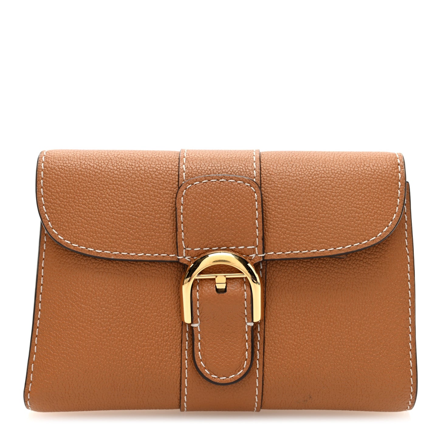 Grained Rodeo Calfskin Brillant Compact Wallet Vegetal