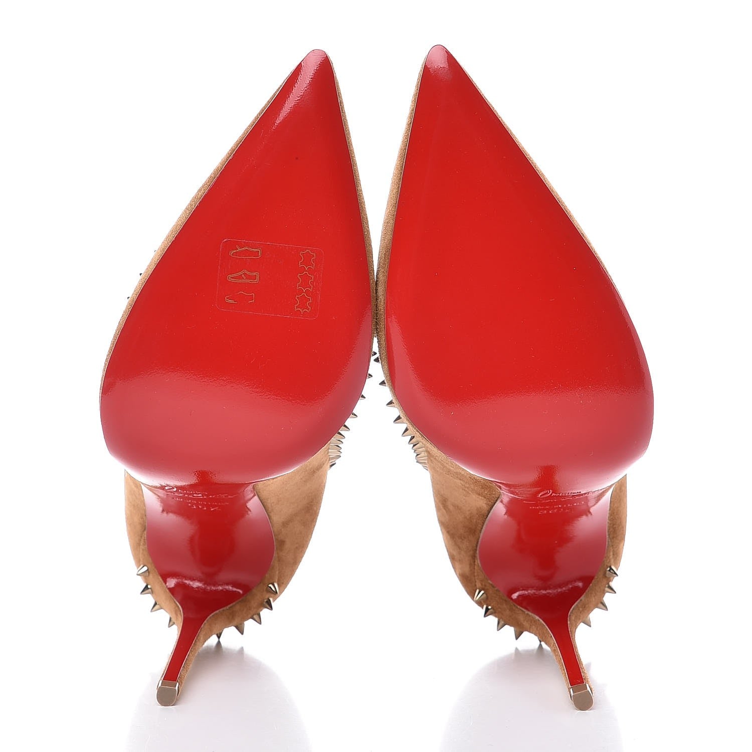 Christian Louboutin Veau Velours Anjalina 100 Pumps 36.5 Macchiato 5 of 8