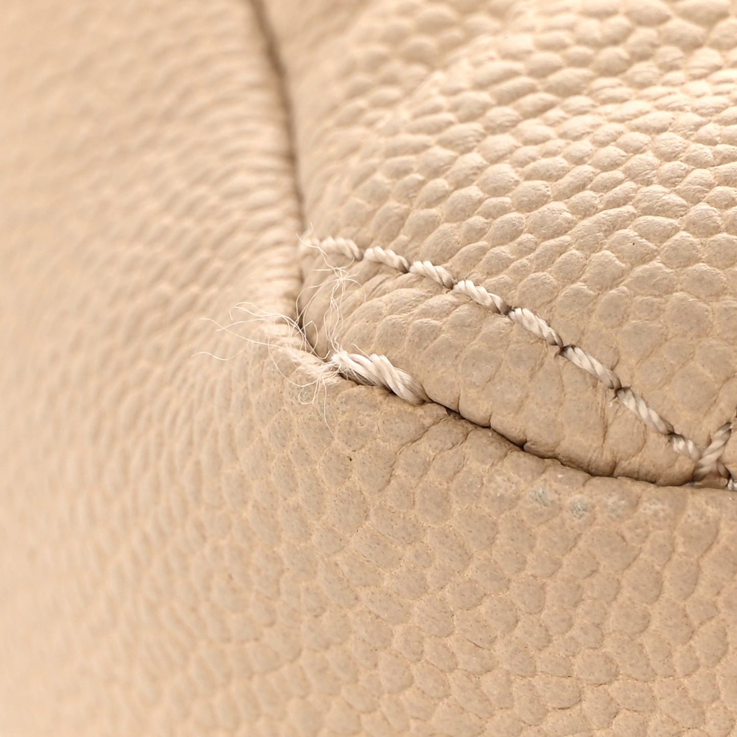 Caviar Quilted Jumbo Easy Flap Beige