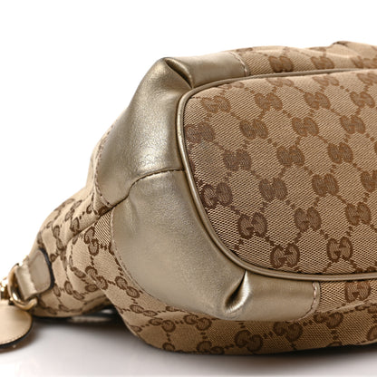 Gucci Monogram Medium Sukey Top Handle Bag Golden Beige 8 of 9