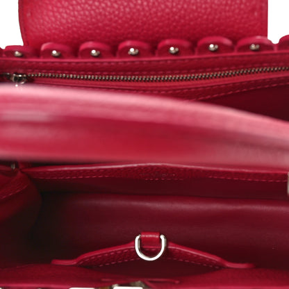 Louis Vuitton Taurillon Lace Croquets Capucines BB Groseille 6 of 9