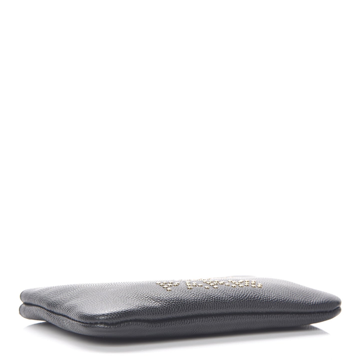 Caviar Studded Deauville Cosmetic Pouch Black