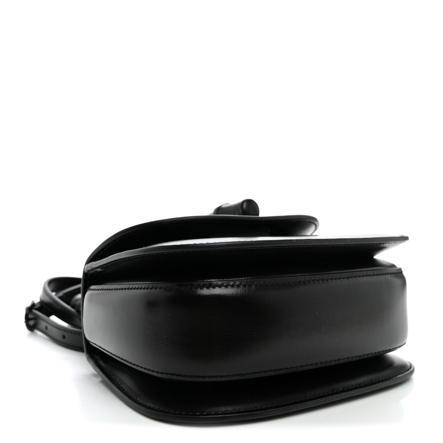 Gucci Boarded Dyana Lux Calfskin Web Monochrome Small Bamboo 1947 Top Handle Bag Black 4 of 10