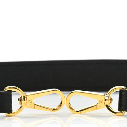 Louis Vuitton Calfskin Montaigne Shoulder Strap Black 4 of 5