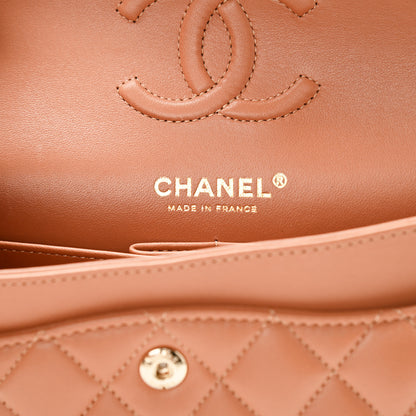 Chanel Lambskin Quilted Small Double Flap Brown 5 of 10