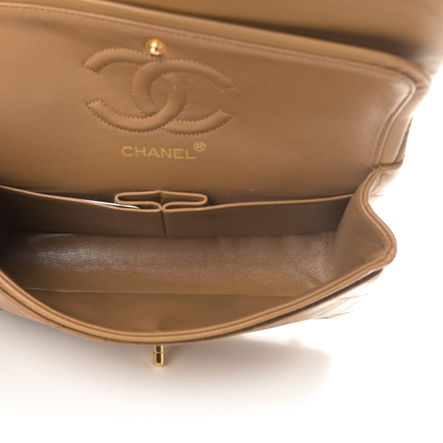 Chanel Lambskin Quilted Small Double Flap Beige 5 of 22