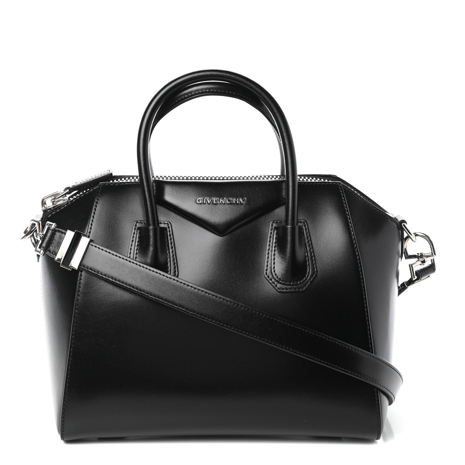 Givenchy Shiny Lord Calfskin Small Antigona Black 1 of 9